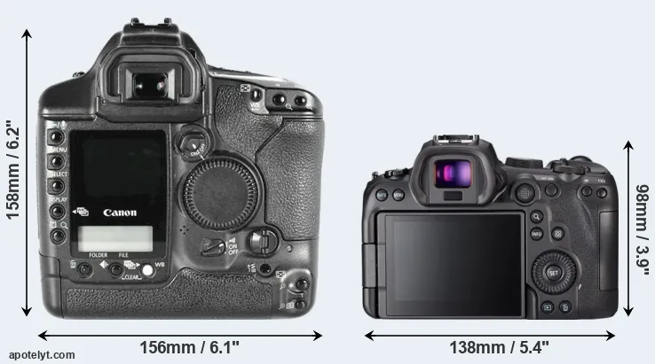 Comparison 1D Mark II or R6 rear