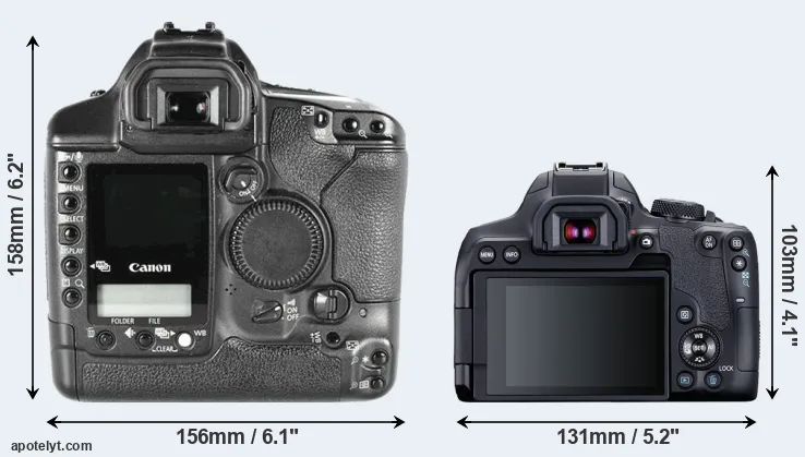 Comparison 1D Mark II or T8i rear