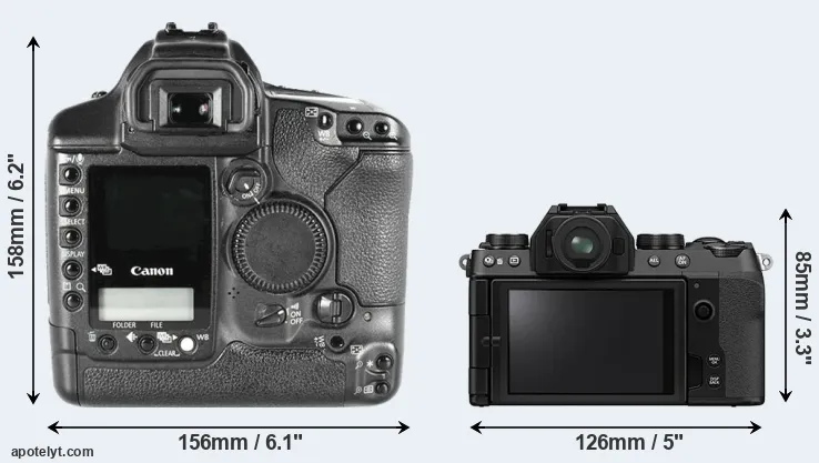 Comparison 1D Mark II or X-S10 rear