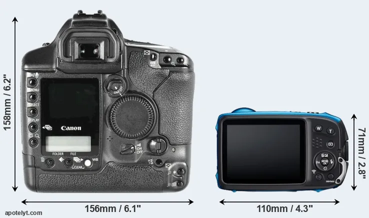 Comparison 1D Mark II or XP140 rear