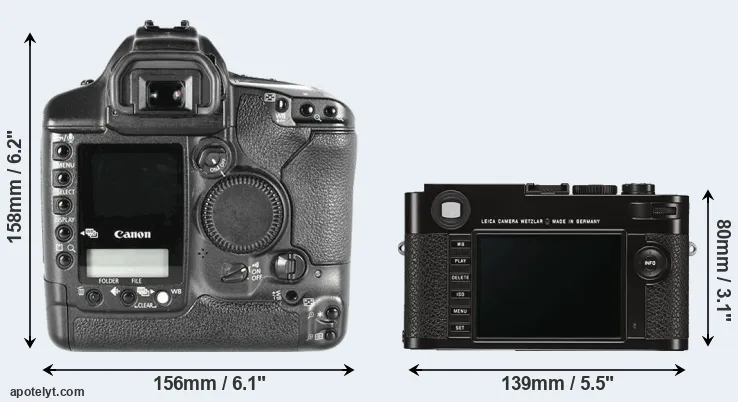 Comparison 1D Mark II or M Typ 262 rear