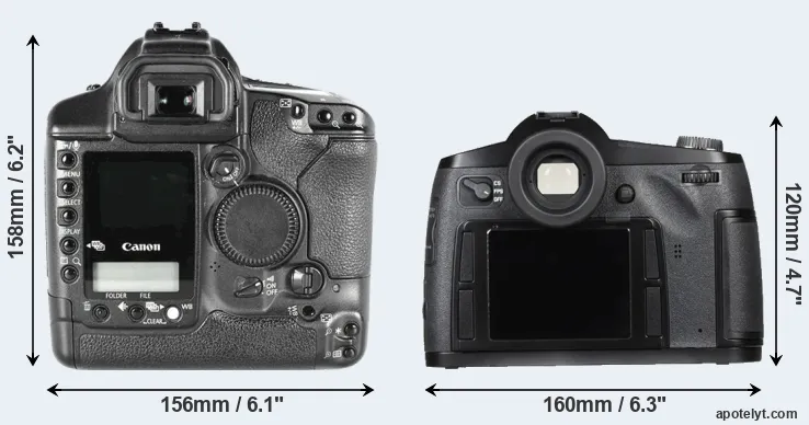 Comparison 1D Mark II or S Typ 007 rear