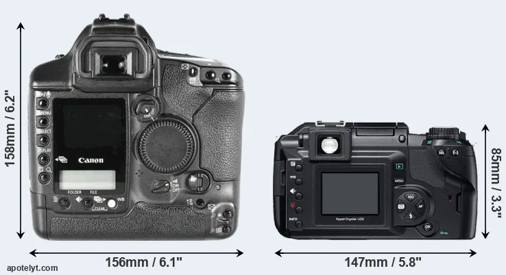 Comparison 1D Mark II or E-300 rear