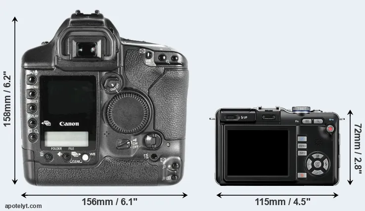 Comparison 1D Mark II or E-PL1 rear