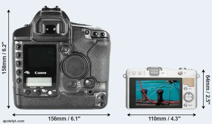 Comparison 1D Mark II or E-PM2 rear