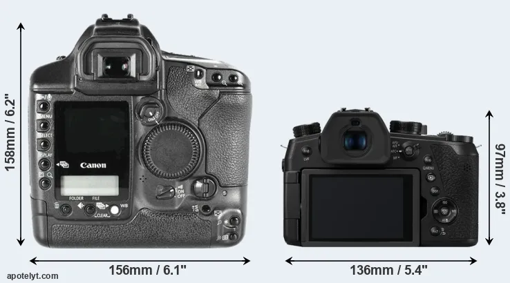 Comparison 1D Mark II or FZ1000 II rear