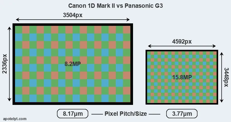 1D Mark II versus G3 MP