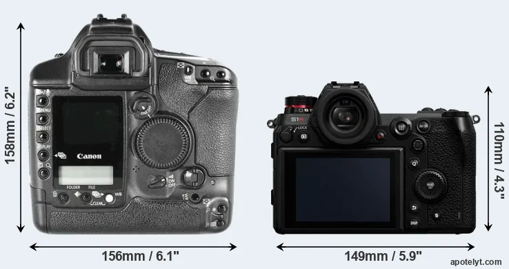 Comparison 1D Mark II or S1R rear