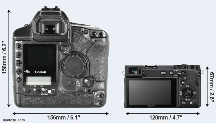 Comparison 1D Mark II or A6600 rear