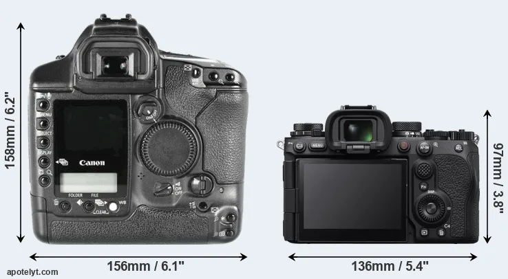 Comparison 1D Mark II or A9 III rear