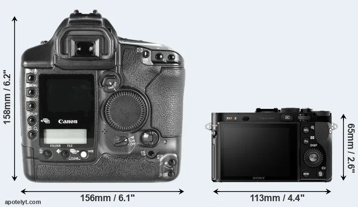 Comparison 1D Mark II or RX1R II rear