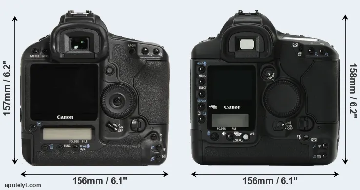 Comparison 1D Mark III or 1Ds Mark II rear