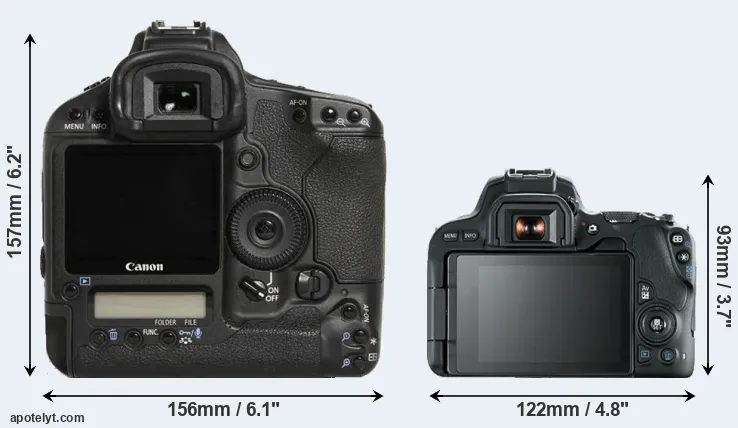 Comparison 1D Mark III or 200D rear