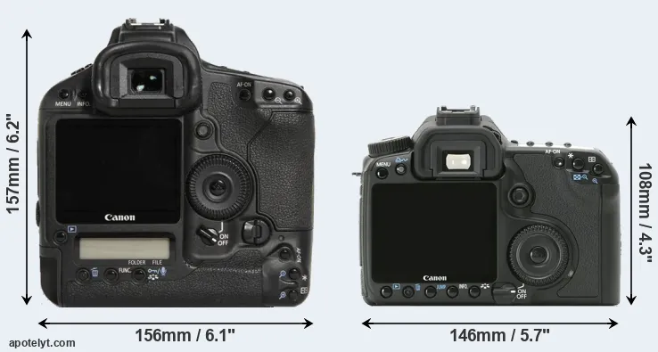 Comparison 1D Mark III or 40D rear