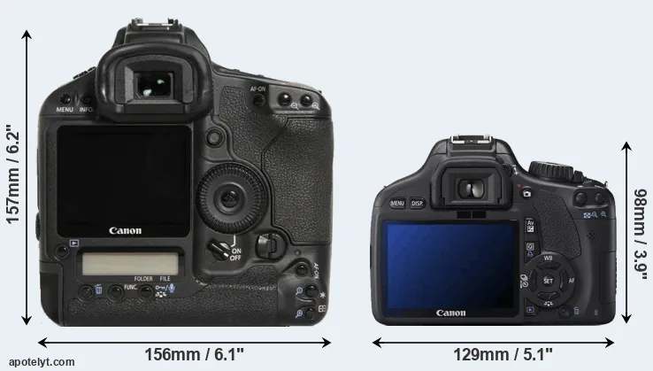 Comparison 1D Mark III or 550D rear