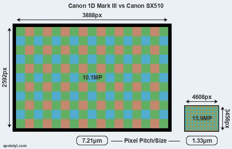 1D Mark III versus SX510 MP