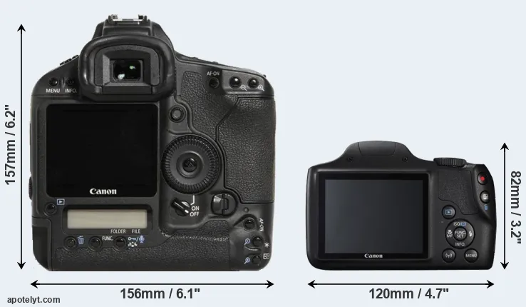 Comparison 1D Mark III or SX540 rear