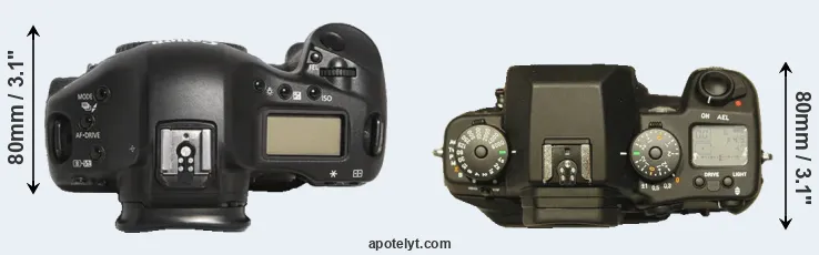 Compare 1D Mark III versus N Digital top