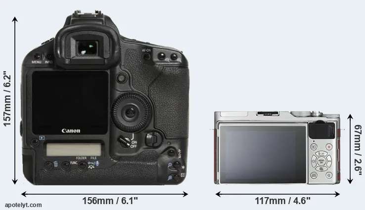 Comparison 1D Mark III or X-A3 rear