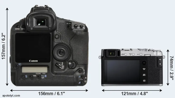Comparison 1D Mark III or X-E3 rear