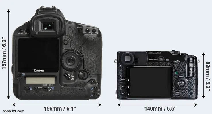 Comparison 1D Mark III or X-Pro1 rear