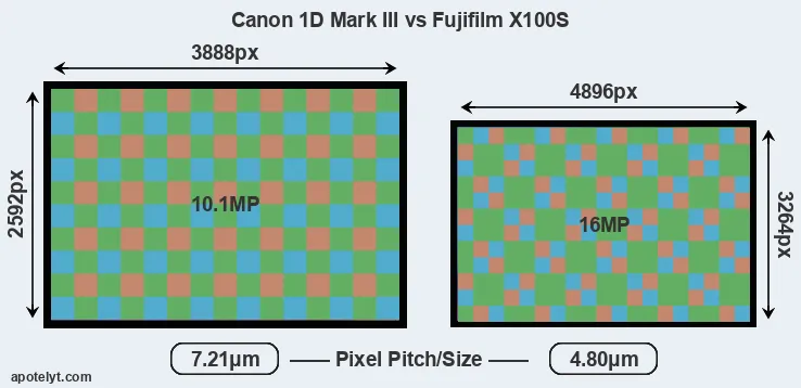 1D Mark III versus X100S MP