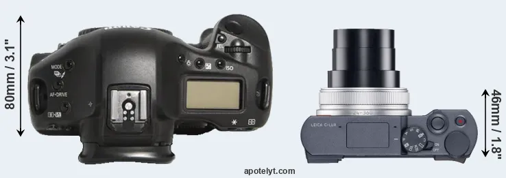Compare 1D Mark III versus C-LUX top