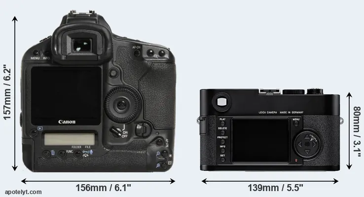 Comparison 1D Mark III or M8 rear