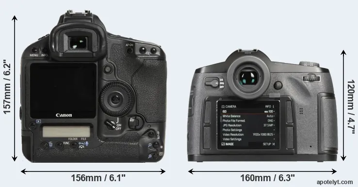 Comparison 1D Mark III or S-E Typ 006 rear
