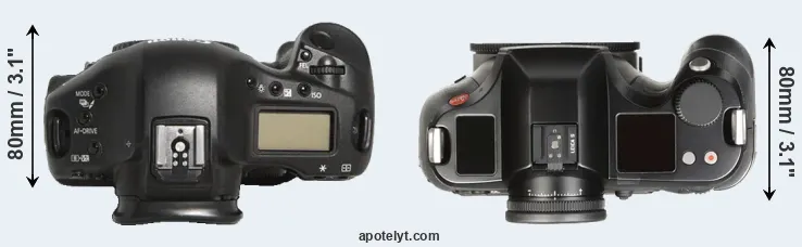 Compare 1D Mark III versus S Typ 007 top