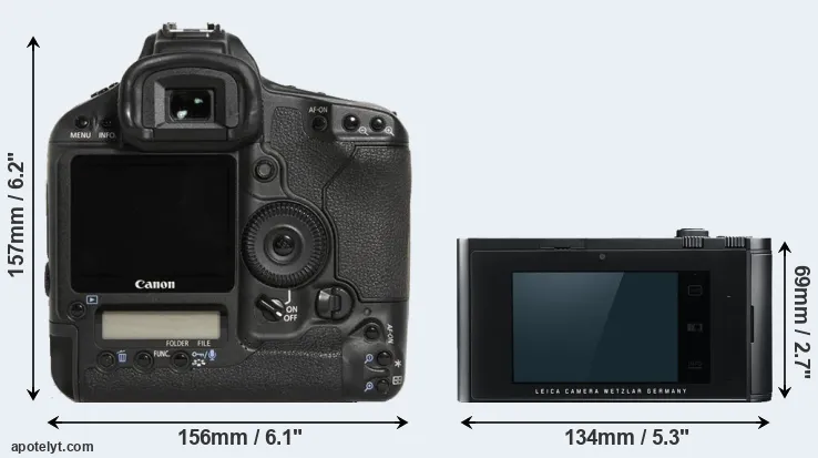 Comparison 1D Mark III or T Typ 701 rear