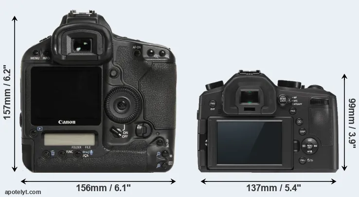 Comparison 1D Mark III or V-LUX Typ 114 rear