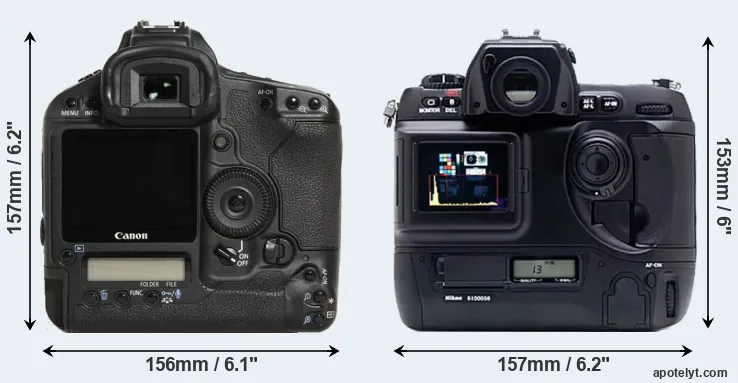 Comparison 1D Mark III or D1X rear