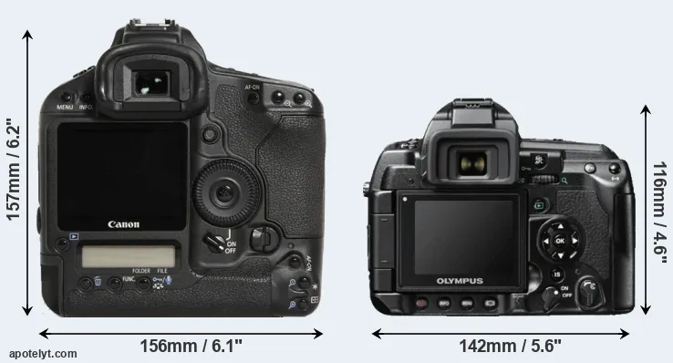 Comparison 1D Mark III or E-3 rear