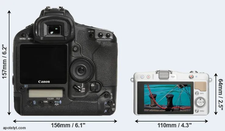 Comparison 1D Mark III or E-PM2 rear