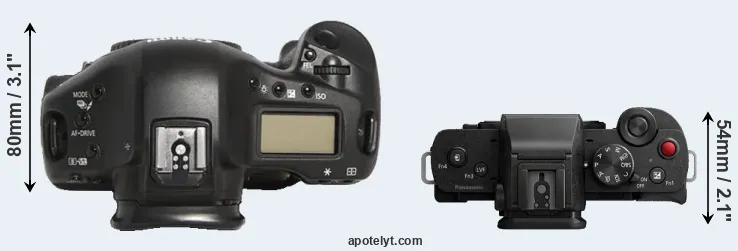 Compare 1D Mark III versus G110 top