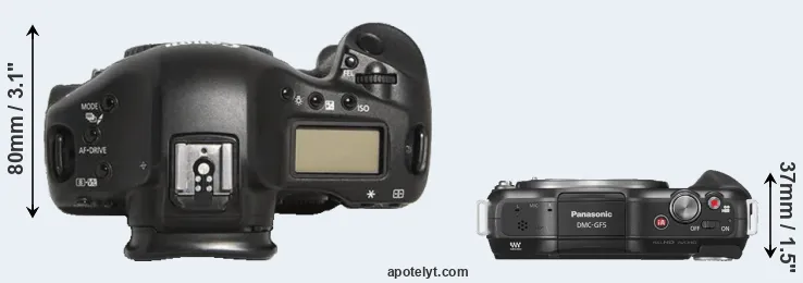Compare 1D Mark III versus GF5 top