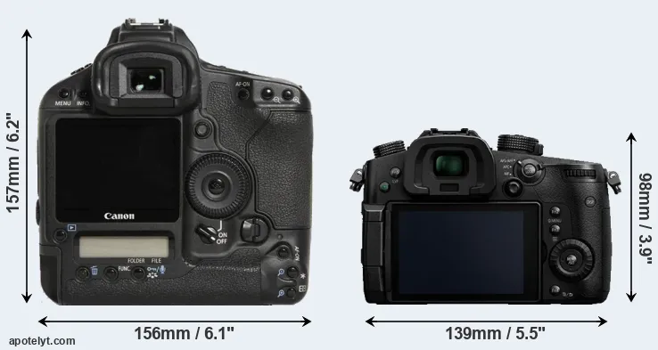 Comparison 1D Mark III or GH5 rear
