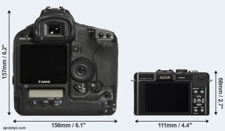 Comparison 1D Mark III or LX7 rear
