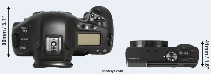 Compare 1D Mark III versus ZS70 top