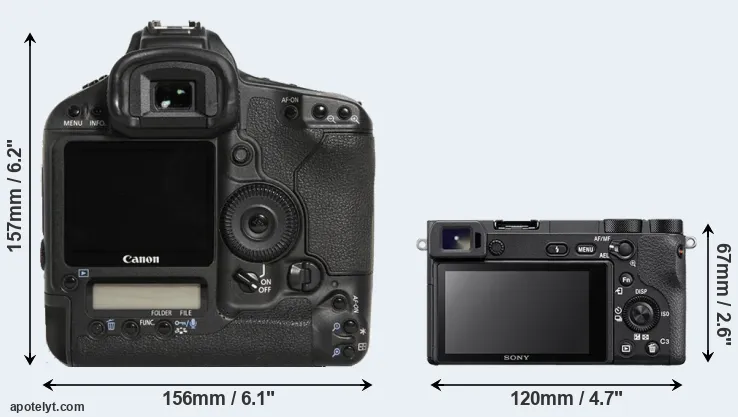 Comparison 1D Mark III or A6500 rear