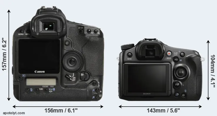 Comparison 1D Mark III or A68 rear