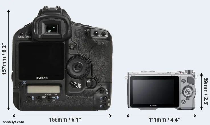 Comparison 1D Mark III or NEX-5T rear