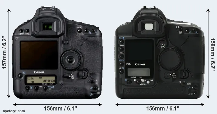 Comparison 1D Mark IV or 1Ds Mark II rear