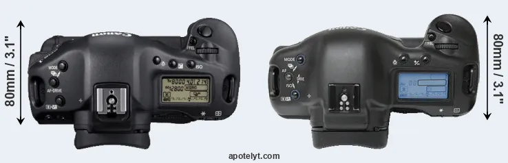 Compare 1D Mark IV versus 1Ds top