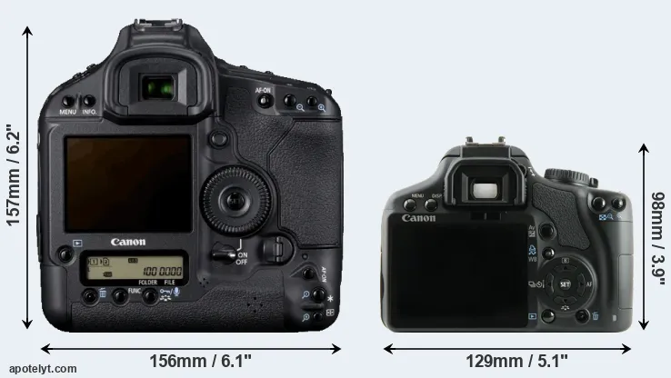 Comparison 1D Mark IV or 450D rear