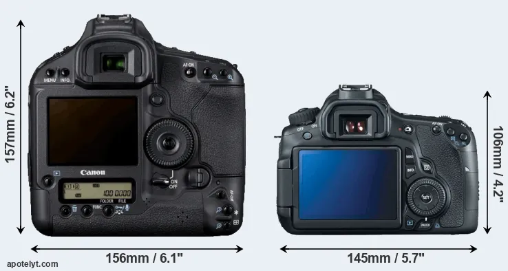 Comparison 1D Mark IV or 60D rear