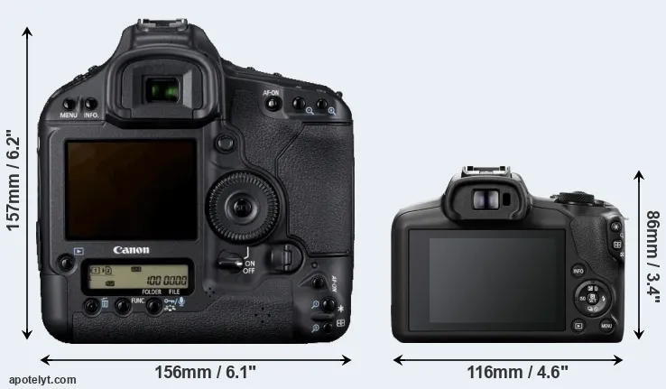 Comparison 1D Mark IV or R100 rear