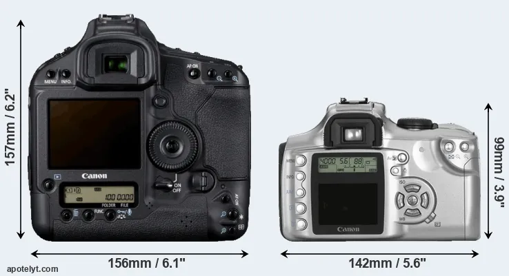 Comparison 1D Mark IV or Rebel rear