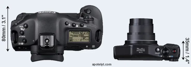 Compare 1D Mark IV versus SX710 top